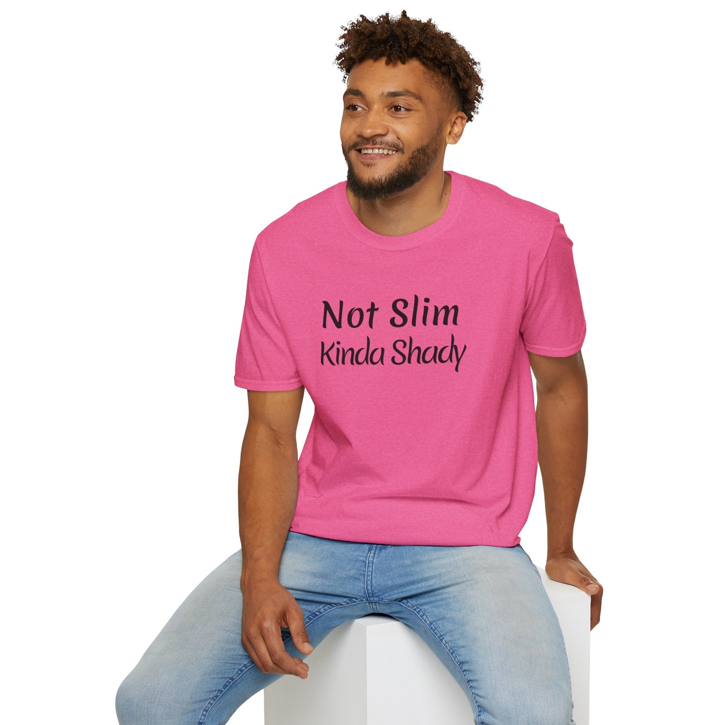 Not Slim Kinda Shady Gildan 64000 Unisex Softstyle T-Shirt by Printify (+$4.29/S&H)