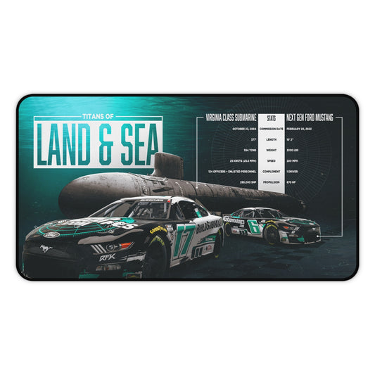 Build Submarines Titans of Land & Sea Desk Mats by Printify (+$6-$8/S&H)
