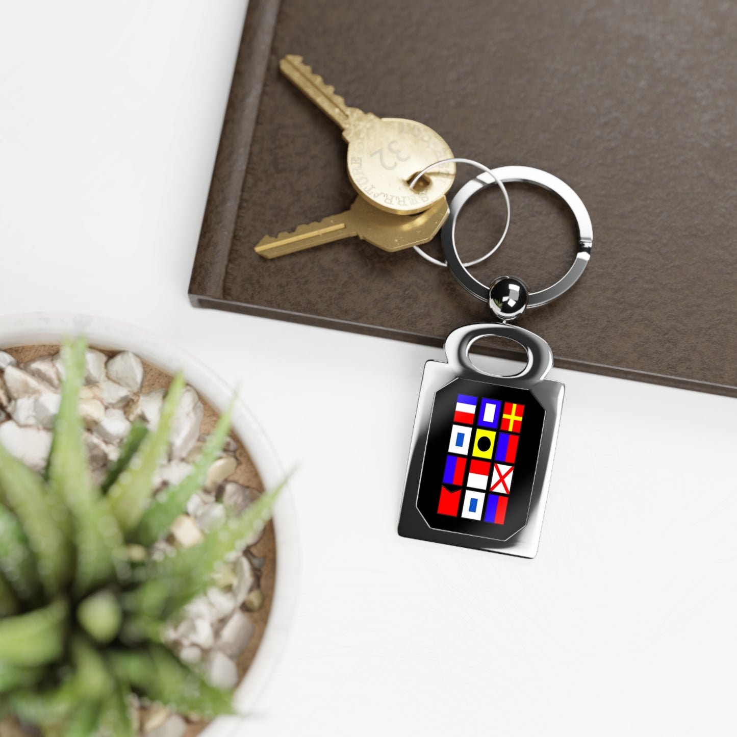 7RC Best Ship Ever Rectangle Photo Keyring by Printify