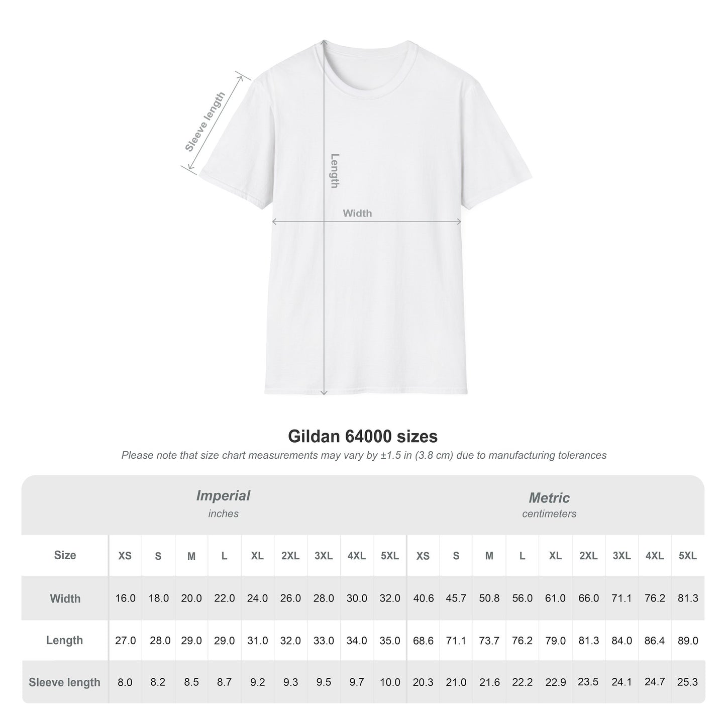 No Kings (Front & Back) Gildan 64000 Unisex Softstyle T-Shirt by Printify (+$4.29/S&H)