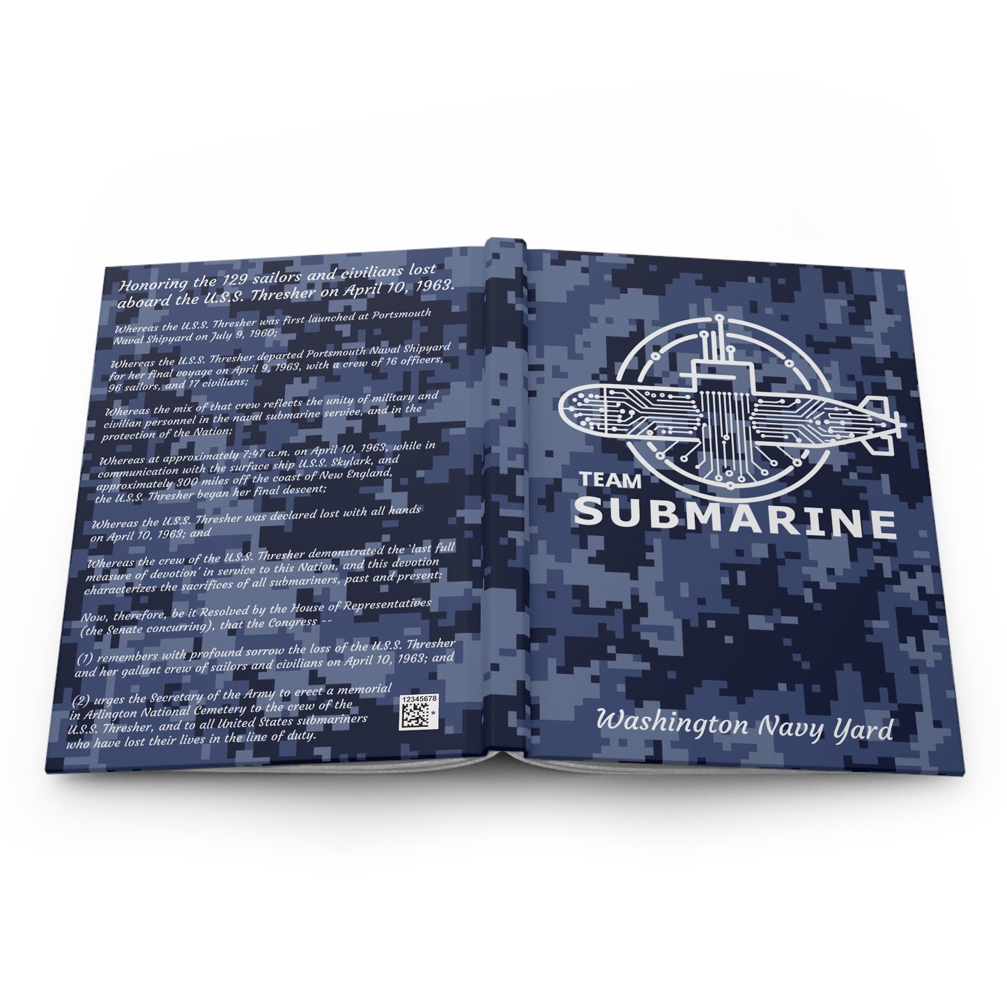 TeamSub Hardcover Journal Matte by Printify (+$5.29/S&H)