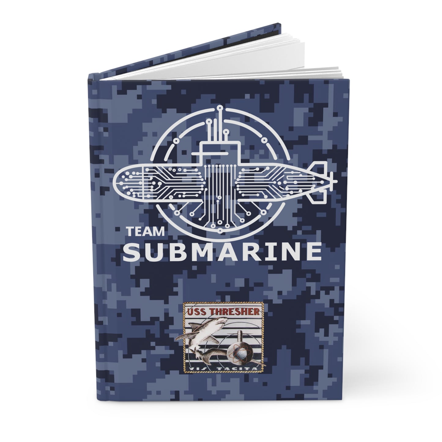 TeamSub USS THRESHER Hardcover Journal Matte by Printify (+$5.29/S&H)
