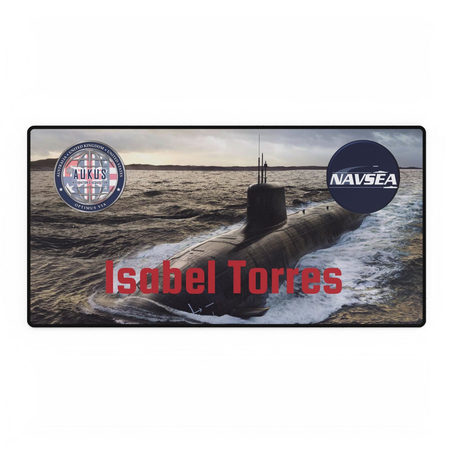 AUKUS Desk Mats /NAVSEA /Torres by Printify